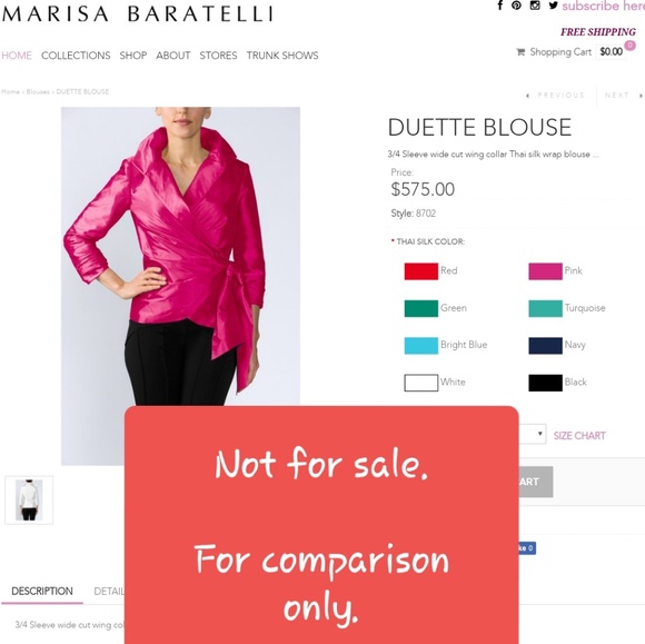 MARISA BARATELLI Thai Silk Top - Picture 4 of 7